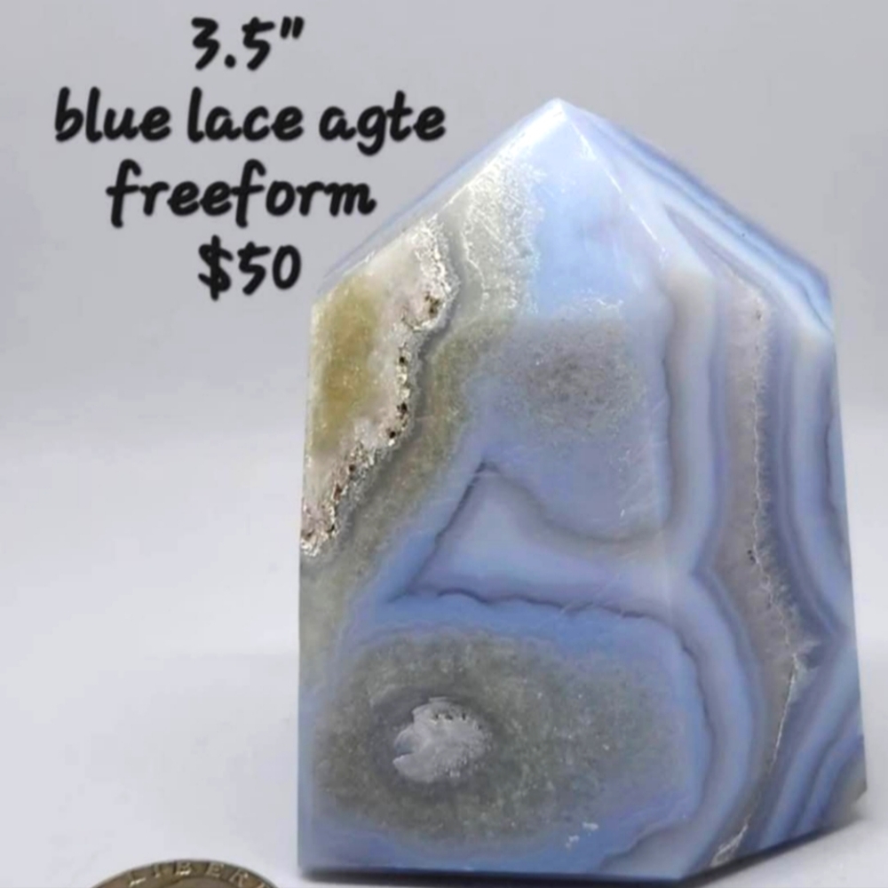 Blue lace agate freeform